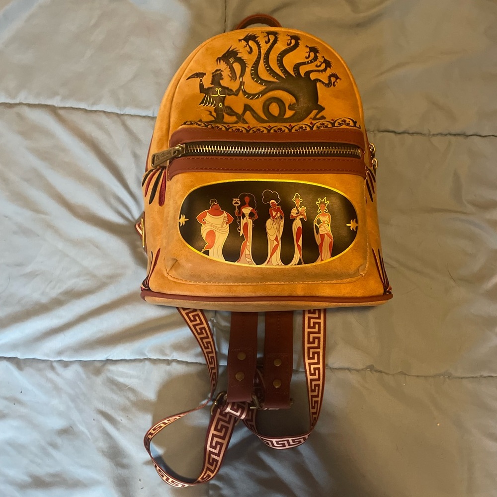 Disney loungefly zero to hero Hercules muses mini backpack